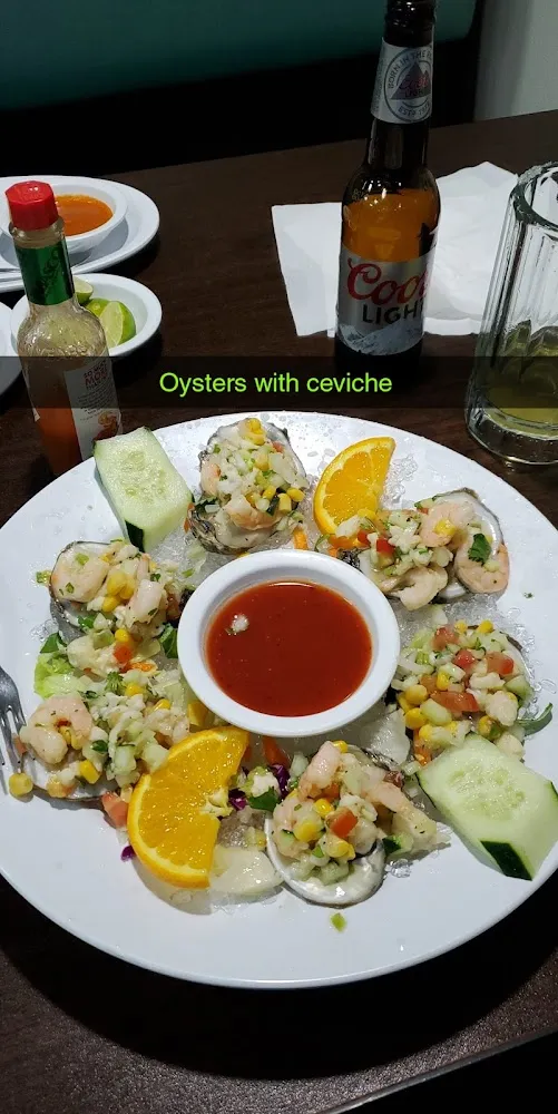 Oysters with Ceviche